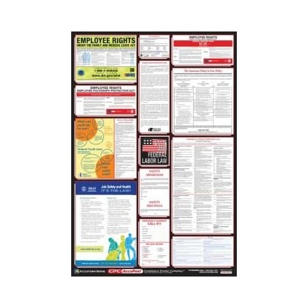 Accuform OSHA SAFETY POSTER COMBO STATE, PPG300SD PPG300SD